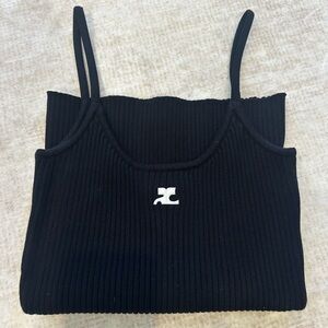 Courreges Re-edition Ribbed Tank Top